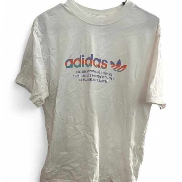 White adidas vintage 90s style tee - Picture 2 of 5